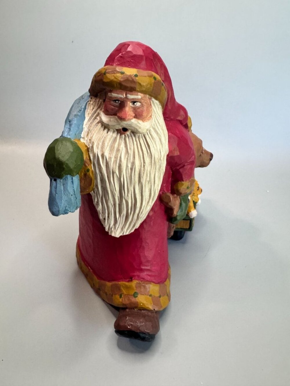 House Of Hatten Susan M Smith 1992 Santa Pulling Dog Wagon Figure - Picture 4 of 6
